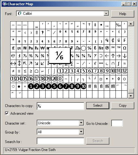 Unicode Character Map In Windows 1920x1080