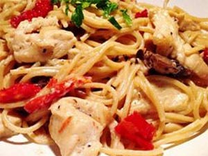 Fettuccini with Tomato-Poblano Sauce