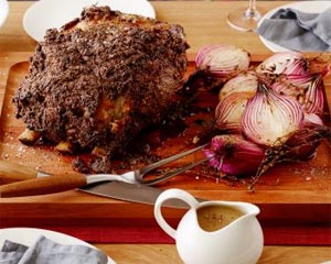 Prime Rib with Horseradish Crust