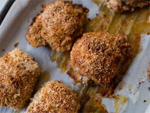 Panko Baked Chicken Thighs