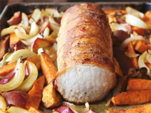 Roast Pork Loin with Apples