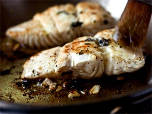 Pan-Seared Marinated Halibut Fillets