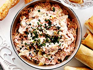 Smoked Salmon Artichoke Dip