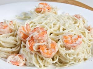 Shrimp with Lemon Cream Sauce