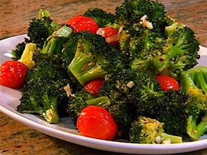 Roasted Broccoli with Cherry Tomatoes