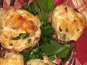 Artichoke Stuffed Mushrooms