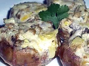 Artichoke Stuffed Mushrooms