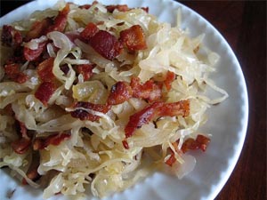 German Sauerkraut with Bacon