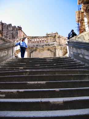 Ernst On Dubrovnik's Most Famous Stairs - 050805-1026a