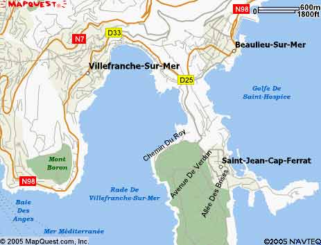 Villefranche map